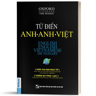 Sách - Từ Điển Anh Anh Việt Phiên Bản Bìa Mềm Màu Đen - Giải Nghĩa Đầy Đủ Ví Dụ Phong Phú
