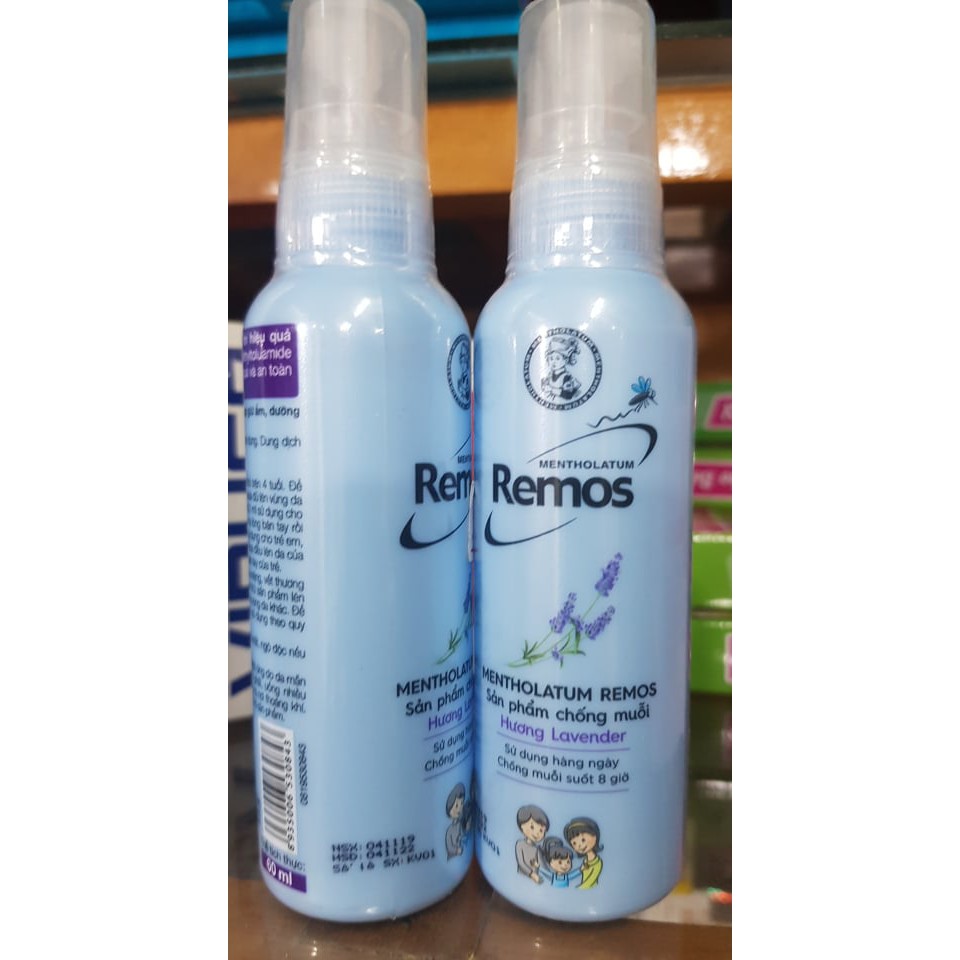 remos xịt chống muỗi cho bé chai 60ml