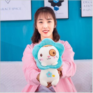 [CHUYÊN SỈ GIÁ SỐC] Gấu Bông Mèo Con Đeo Hoa Size 25cm (3 Màu)