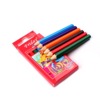 bộ bút chì gọt 6 màu