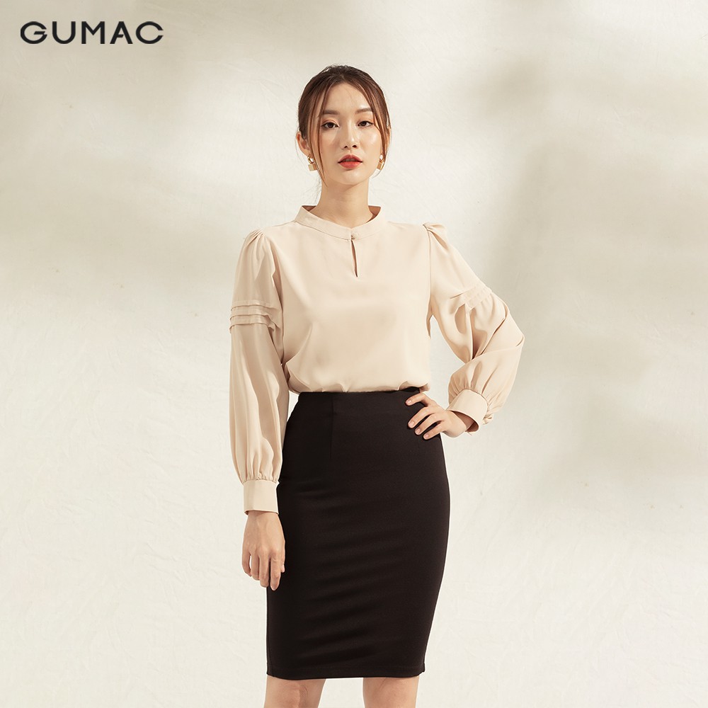 Áo cổ trụ xếp tay AA1167 GUMAC | BigBuy360 - bigbuy360.vn