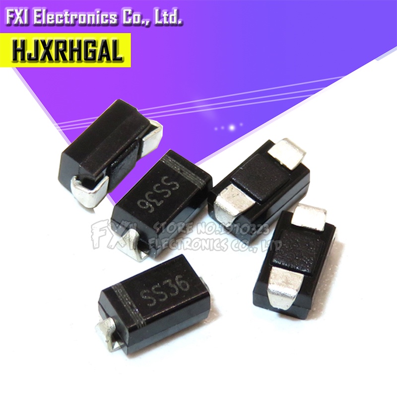 Set 100 Đi Ốt SS36 SR360 30v 60a SMD SMA sk36 Chuyên Dụng