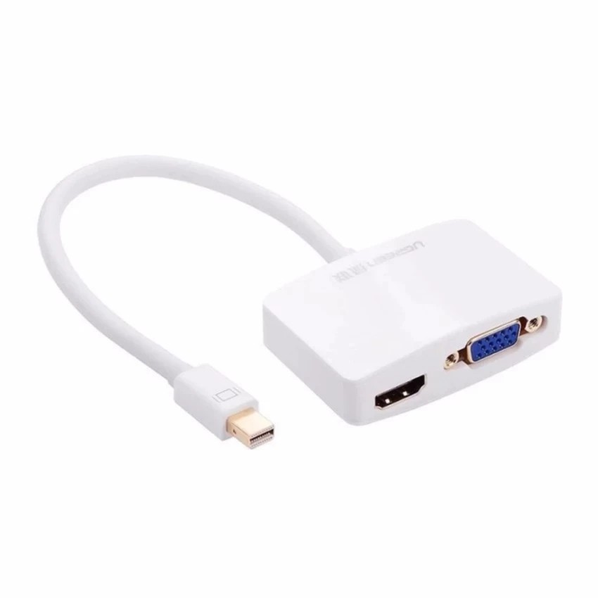 Bộ chuyển Mini Displayport to VGA/HDMI Adapter Ugreen (Trắng)