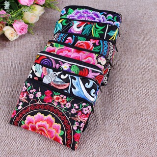 [Hàng cao cấp] Bóp cầm tay vải thêu hoa và họa tiết nhỏ gọn dễ thương - T05BCT2741