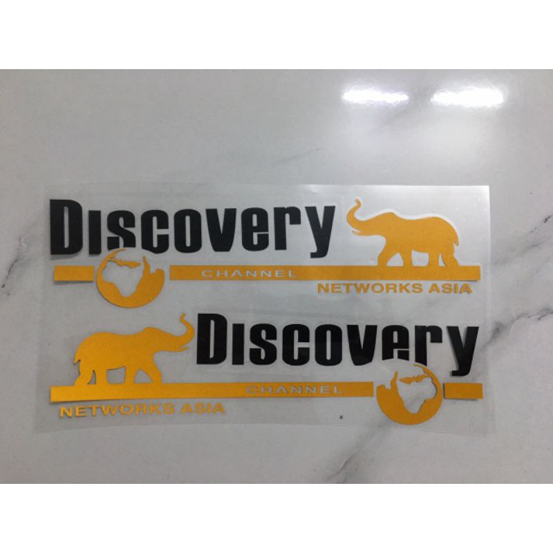 Bộ 2 chữ discovery trang trí xe