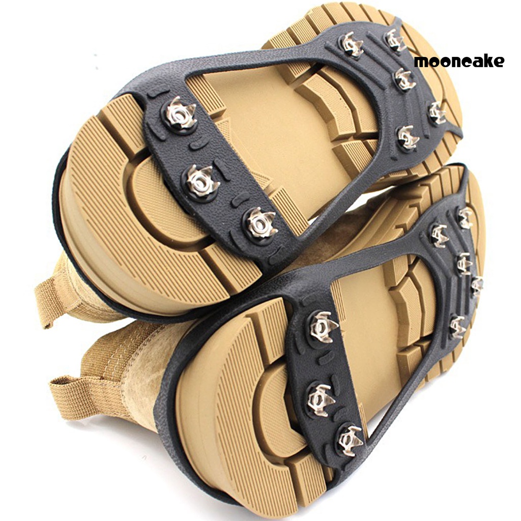 1 Cặp Vỏ Bọc Giày Leo Núi Chống Trượt Hình Số 8 Chất Liệu Mềm Mại Co Giãn