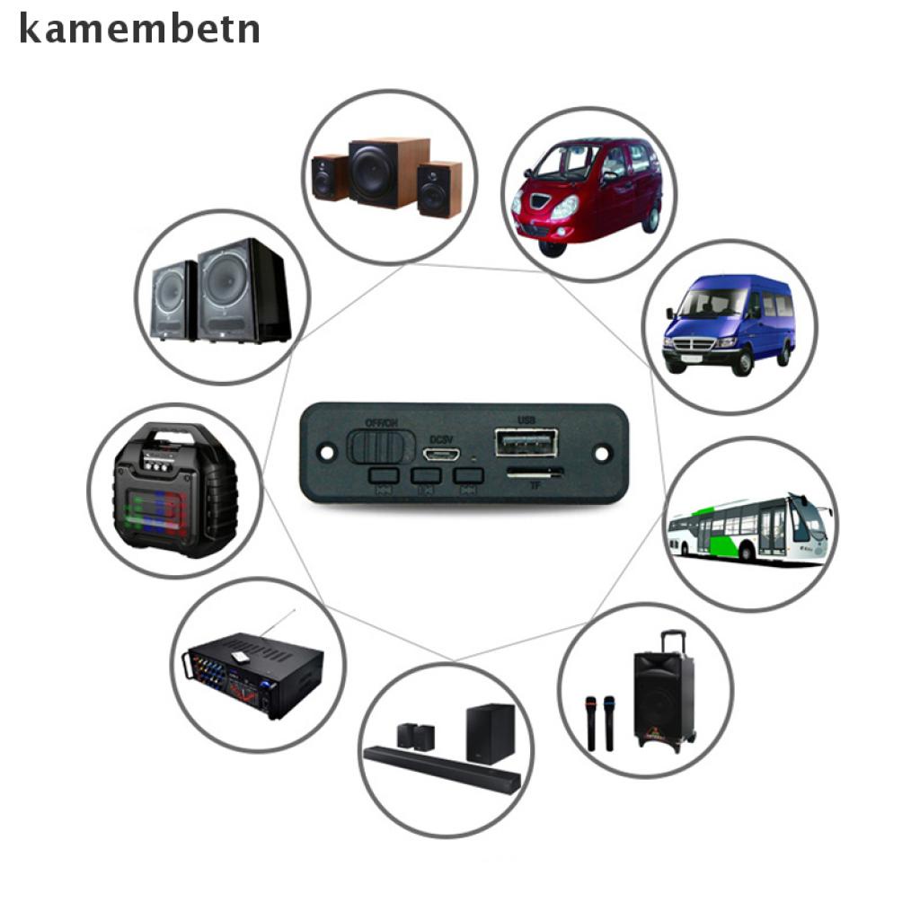 Bảng Mạch Khuếch Đại Âm Thanh Mp3 Bluetooth 5.0 Dc 6w Cho Xe Hơi