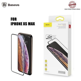 MIẾNG DÁN CƯỜNG LỰC IPHONE XS MAX BASEUS CÓ MÀNG LOA CHÍNH HÃNG [NEW 100%]