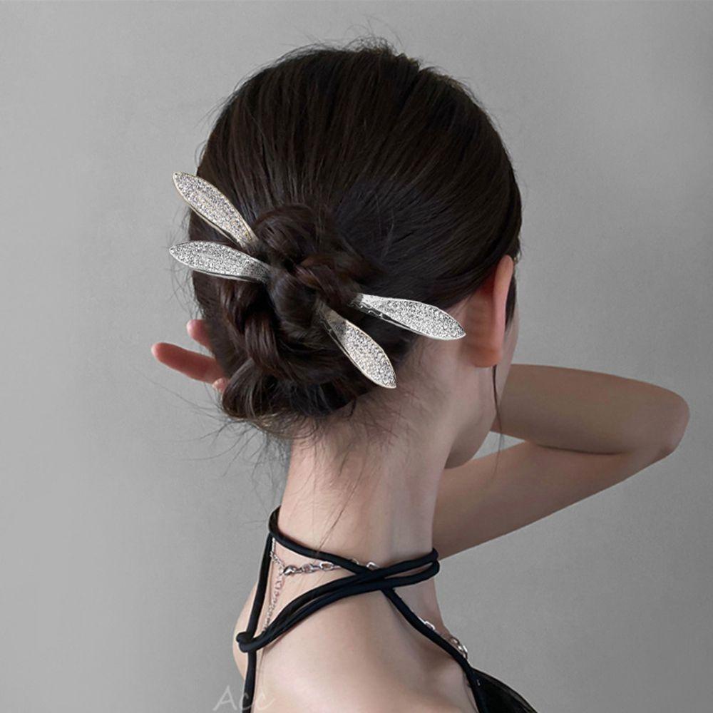 Trâm Cài Tóc Bằng Kim Loại Màu Bạc Phong Cách Hanfu Cổ Điển|Kẹp Tóc Phong Cách Trung Hoa Xinh Xắn Cho Nữ