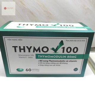 Viên nang mềm THYMO 100 Mới Thymomodulin 80MG - Hộp 60 viên