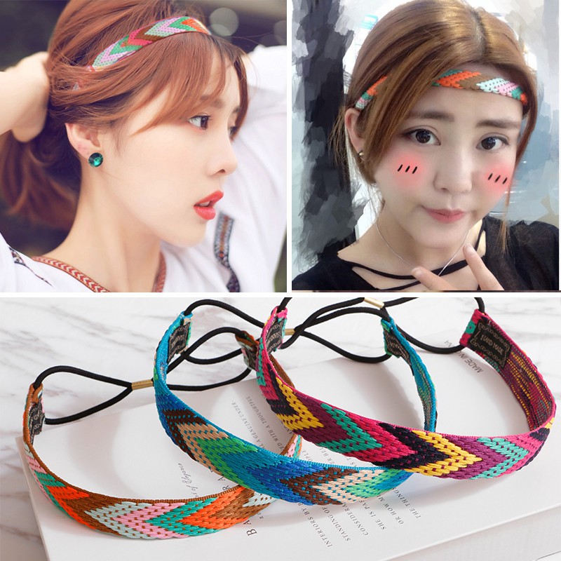 Dây cài tóc họa tiết thổ cẩm
