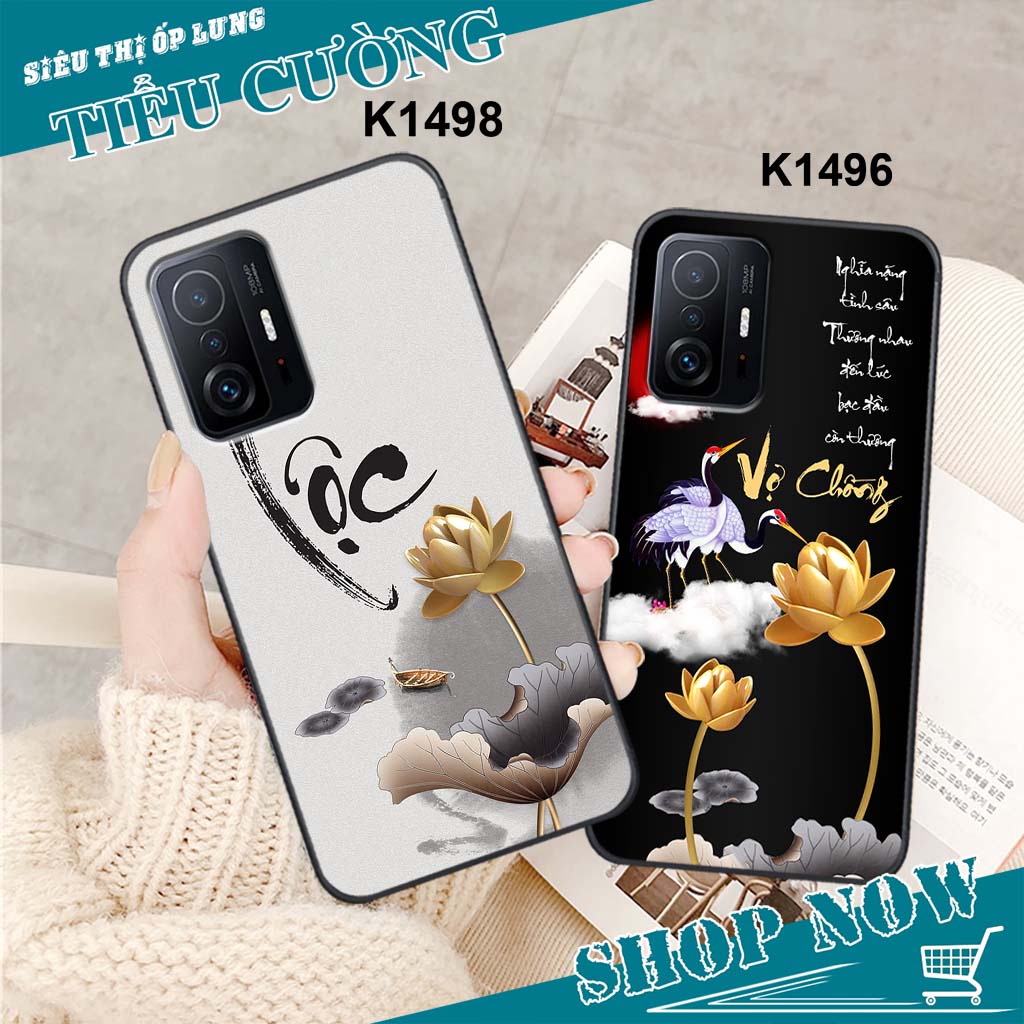 Ốp Xiaomi 11T / 11T PRO in hình thời trang thư pháp RẺ BỀN ĐẸP