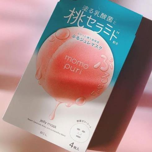 Mặt nạ Momo Puri-Cool Jelly Mask BLCCHÍNH HÃNG Cung cấp độ ẩm cho da và tạo đàn hồi da