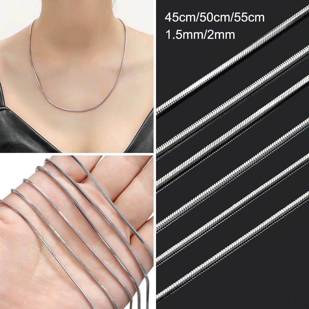 Dây Chuyền Bằng Thép Không Gỉ 2mm Cá Tính|Vòng Cổ Màu Sắc Cá Tính Phong Cách Hiphop