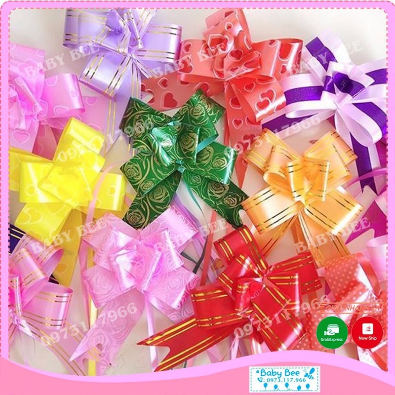 Set 5 Nơ Rút Gói Quà Size 18MM/55MM