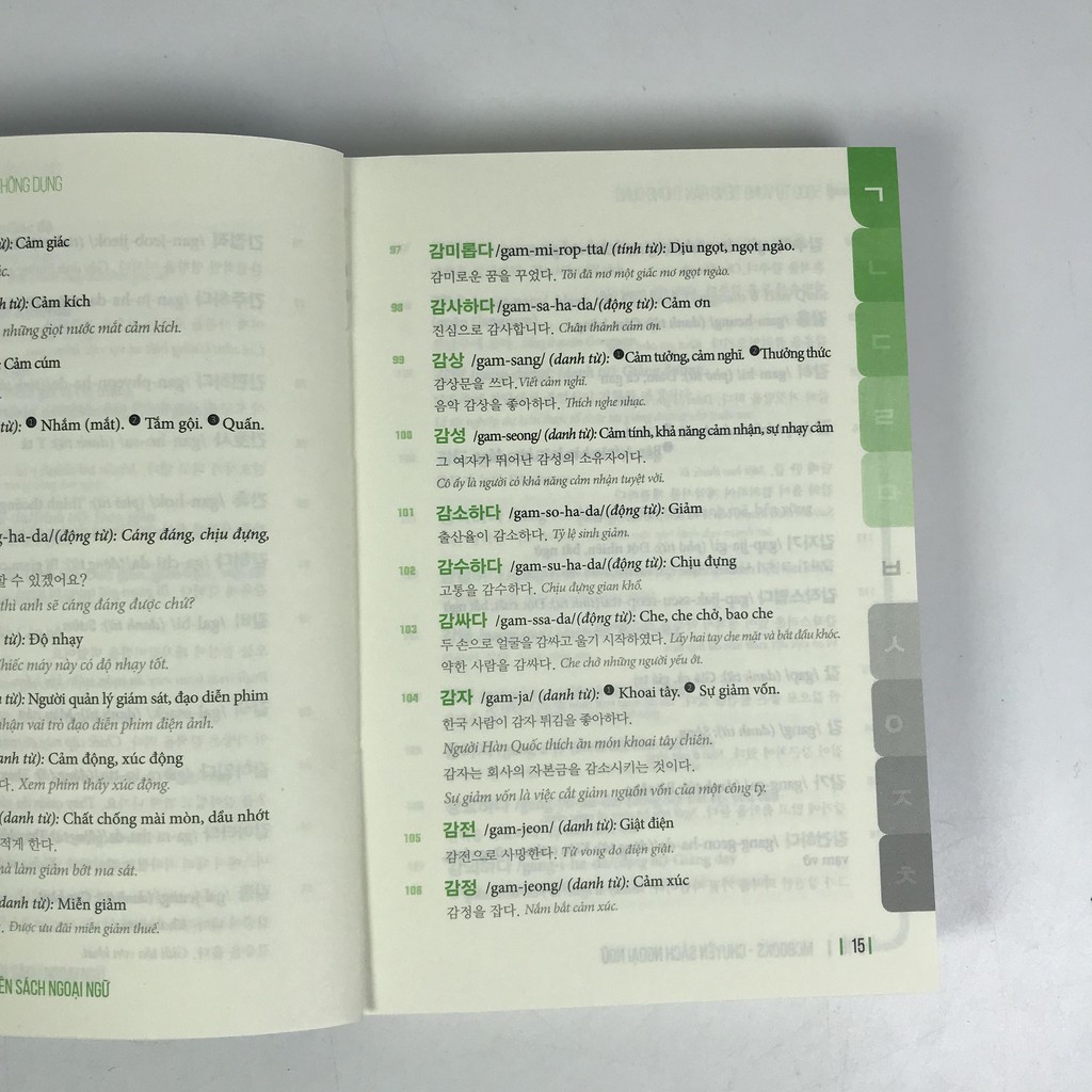 Sách 5000 Từ vựng tiếng hàn thông dụng