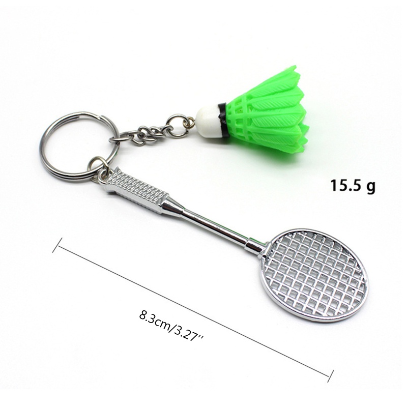 Móc Khóa Hình Vợt Cầu Lông / Mặt Trời Mini 3D Dễ Thương