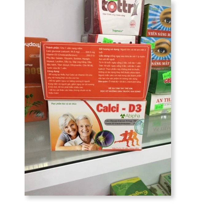 (Chính hãng) Calci D3 bổ sung Canxi, Vitamin D giúp tăng cường phát triển xương, răng cho trẻ em, thanh thiếu niên