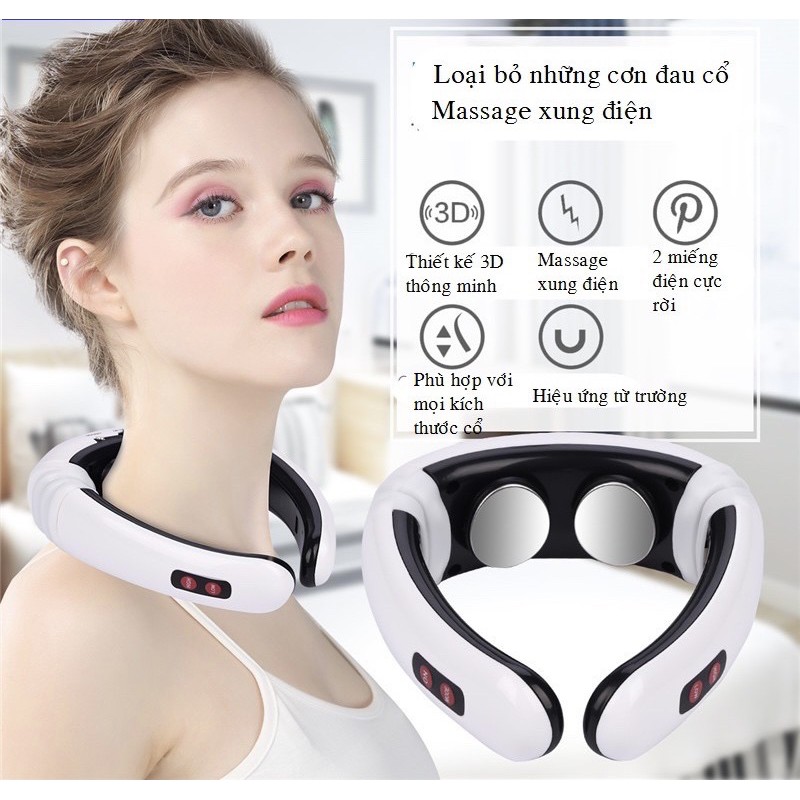 Máy Massage Cổ Vai Gáy Trị Liệu Cao Cấp [Hàng Loại 1] Máy Massager [Miễn Phí Vận Chuyển khi đơn đạt 200k