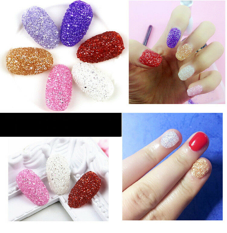 [Hàng mới về] Túi gồm 1000 hạt đá 3D lấp lánh trang trí cho móng tay