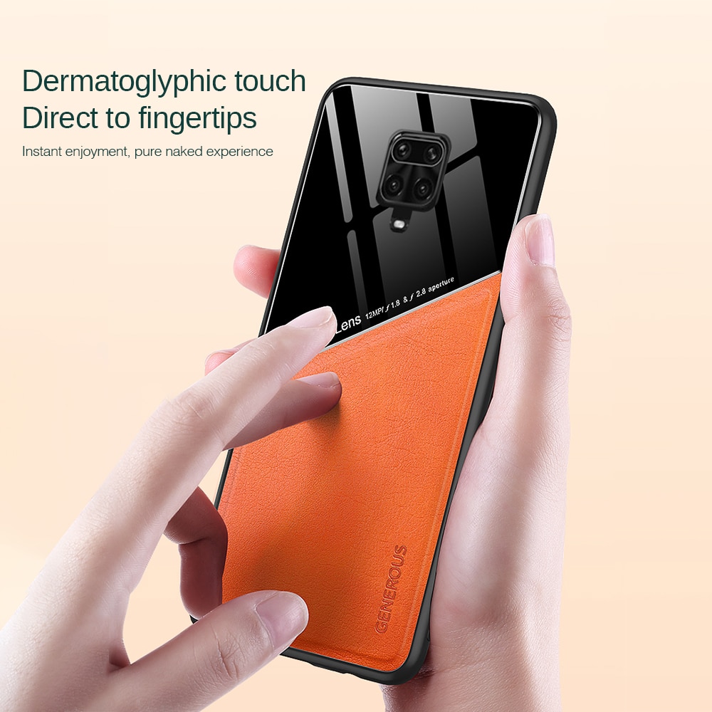 Ốp điện thoại kết cấu da sang trọng chống sốc cho Xiaomi Mi Poco X3 NFC Redmi 9 9A 9C NFC Note 9 Pro Max 9S 8 7 Pro