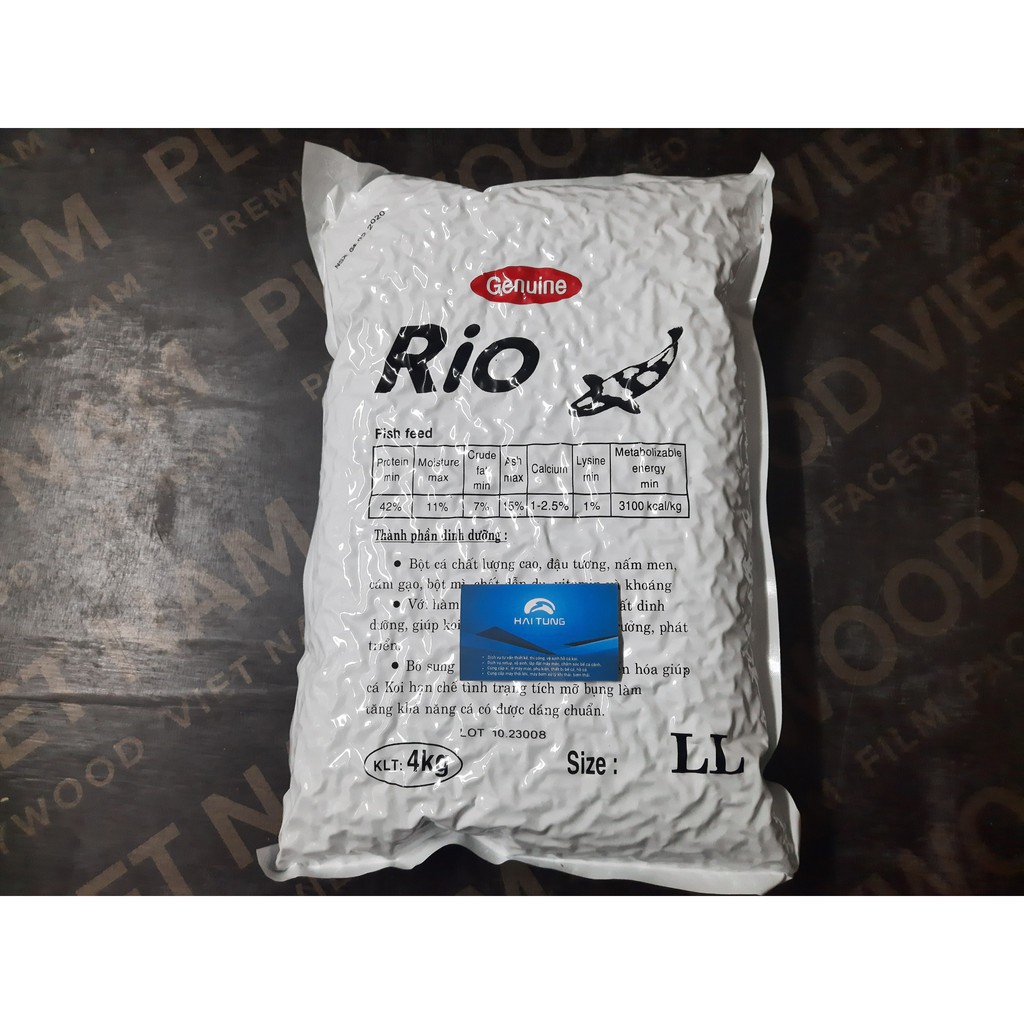 Thức Ăn Cho Cá Koi Rio bao 4kg - tránh xệ bụng cá