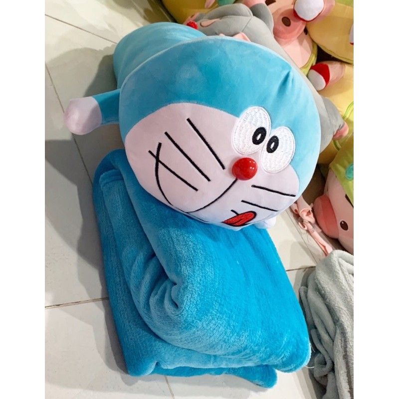 🌻 GỐI ÔM KÈM MỀN 🎀 DORAEMON HOUSE