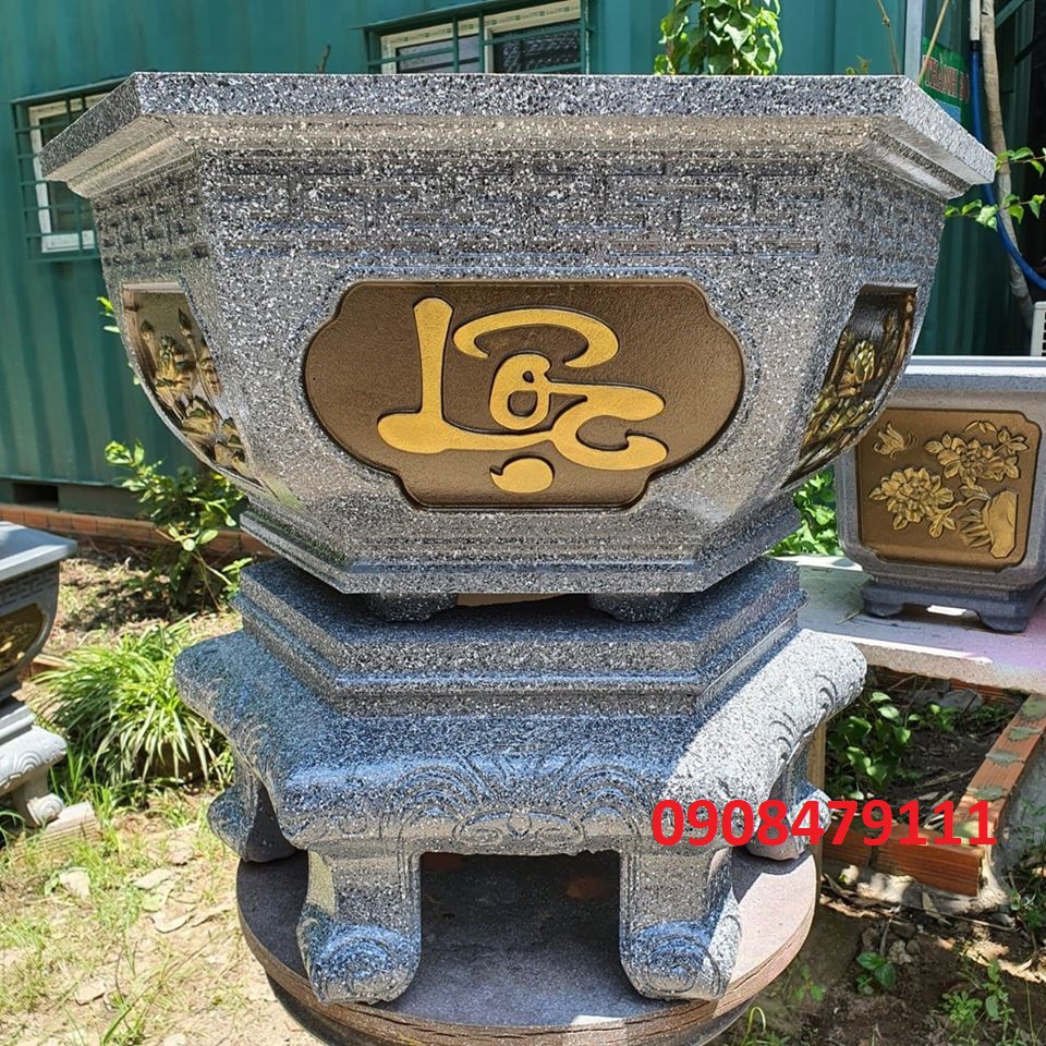 Khuôn đúc chậu lục giác 65 kèm đôn chân kỷ cao 25. Khuôn nhựa abs cao cấp.