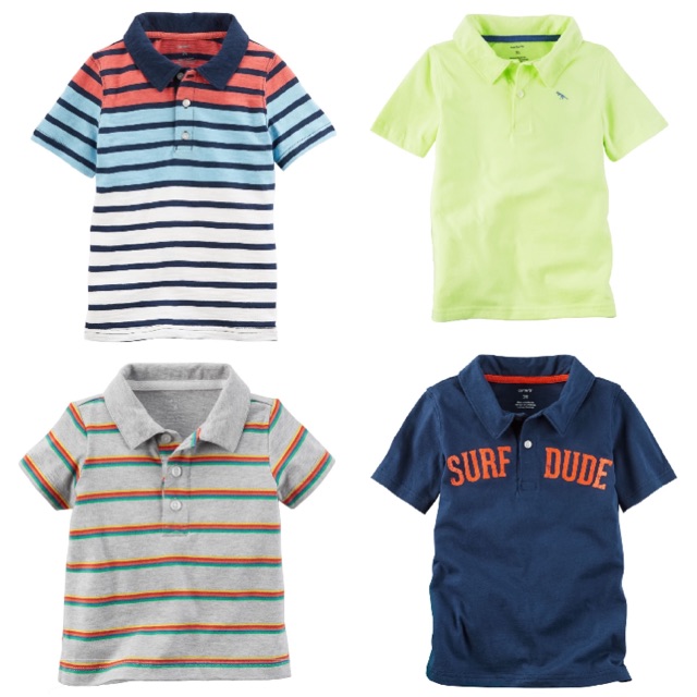 Áo thun cổ polo bé trai