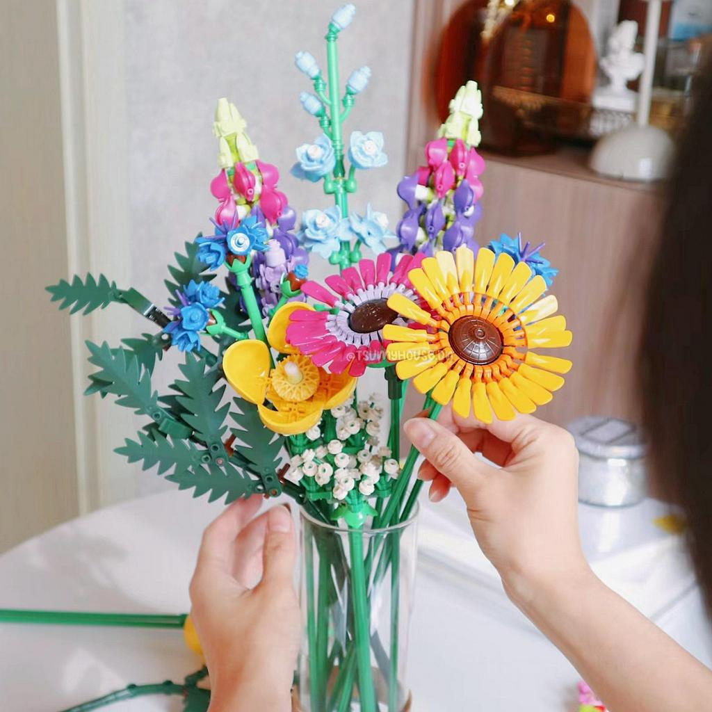 Đồ chơi xếp hình mô hình lắp ráp BÓ HOA WildFlower Bouquet Non 10286 99033 939 chitiết