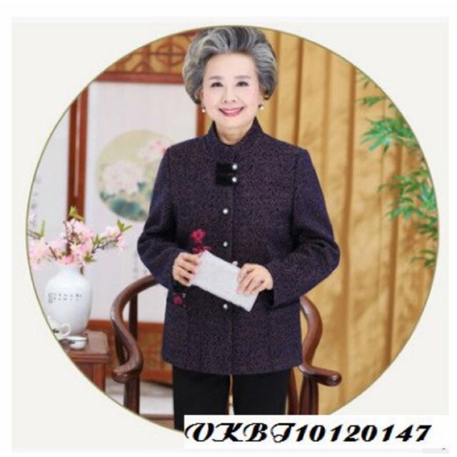 Áo khoác dạ người cao tuổi - áo khoác dạ cho bà