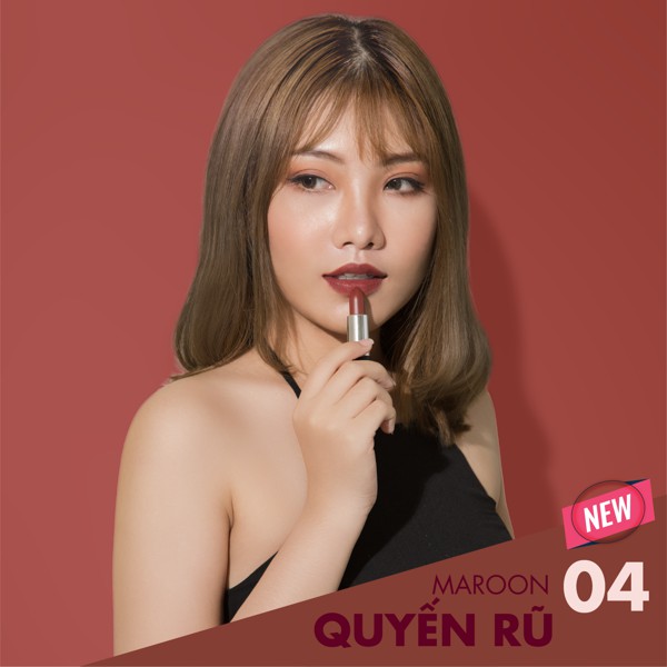 Son Silkygirl Omg! Powder Matte Lipcolor - 04 Maroon 3.5g | BigBuy360 - bigbuy360.vn