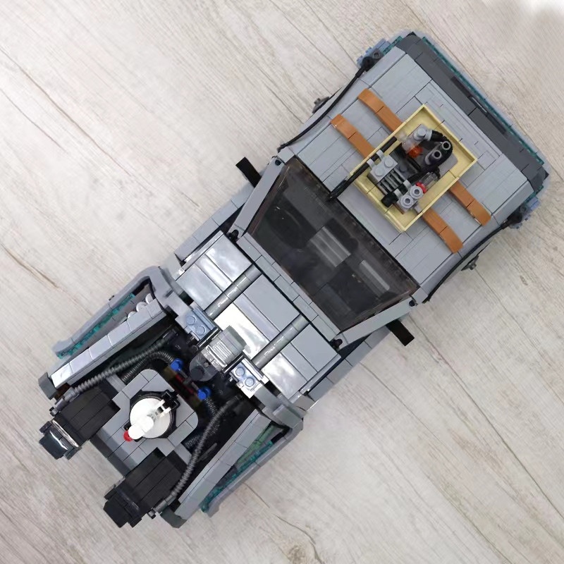Đồ chơi Lắp ráp mô hình Technic 99998 Back to the Future Time Machine Siêu Xe BTTF Delorean 3 in1