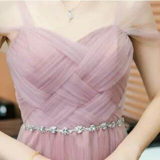ĐẦM MAXI TRỄ VAI LƯỚI XẾP