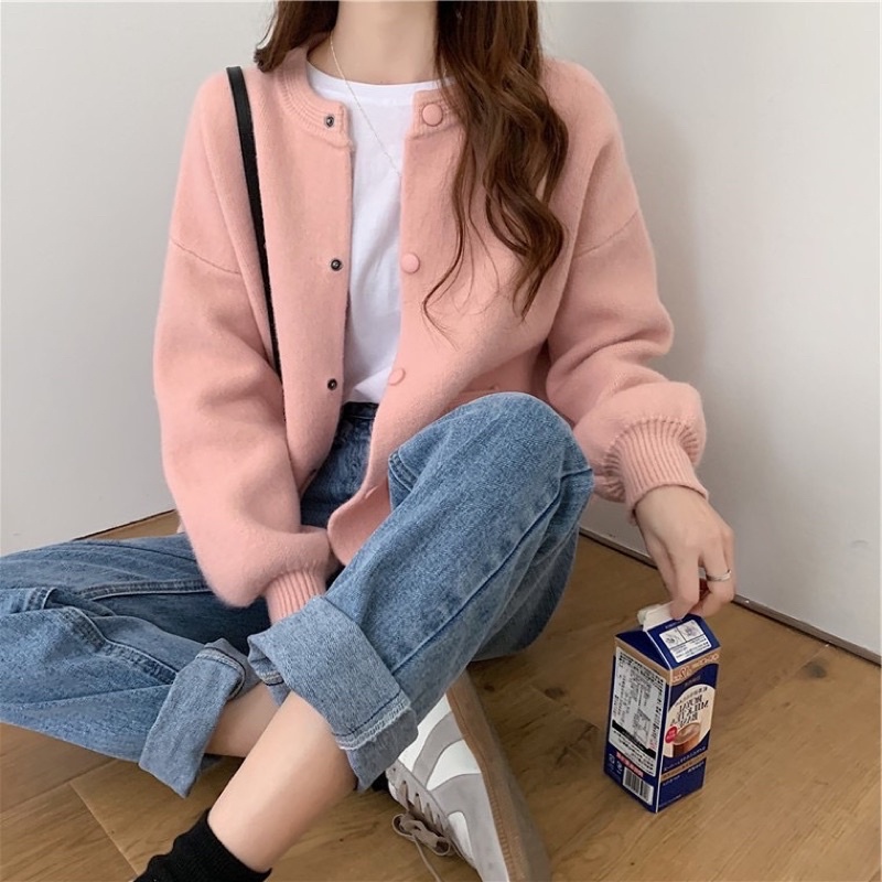 Áo len cardigan phong cách Hàn Quốc mẫu mới