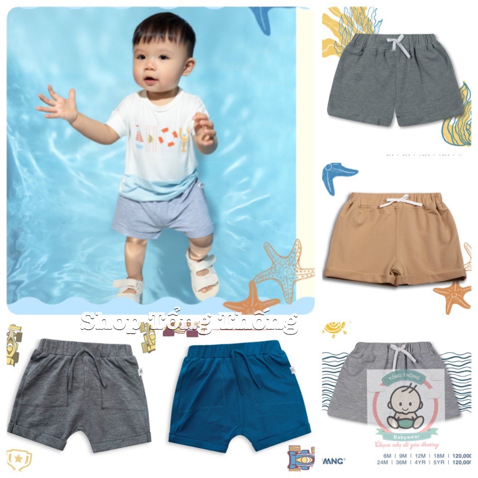 Quần lẻ Chaang short ngắn chất Cotton cao cấp thoáng mát thấm hút tốt from chuẩn đẹp cho bé trai quần lẻ 1 cái