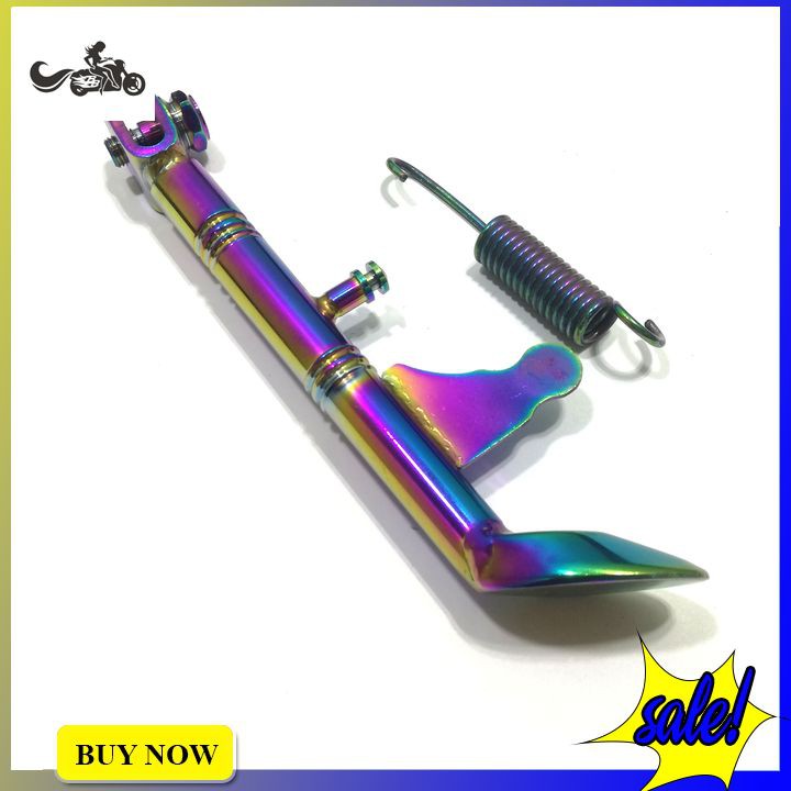 Chân chống inox đặc thiết kế riêng cho Wave, Drem màu titan siêu đẹp