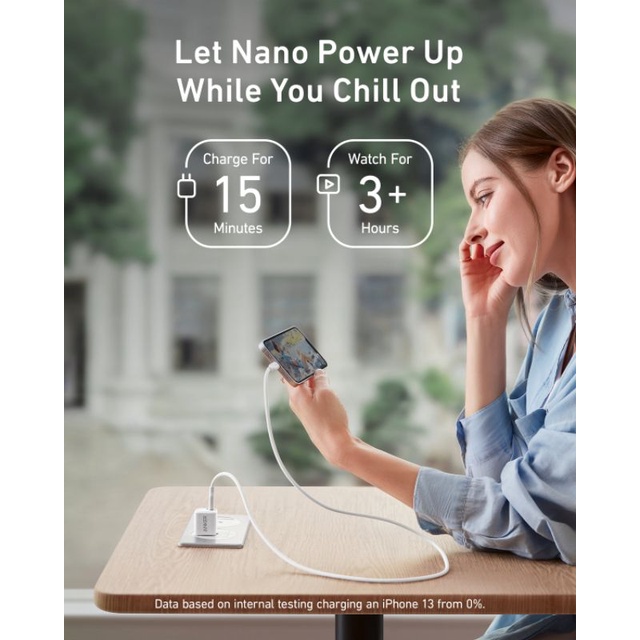 Củ sạc Anker 20W A2634/ A2633/ A2637  PowerPort III Nano 1 cổng USB-C PD IQ3