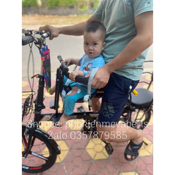 D07-Ghế ngồi xe đạp, xe điện, xe đạp thể thao, xe đạp gấp, có thể tháo tựa lưng