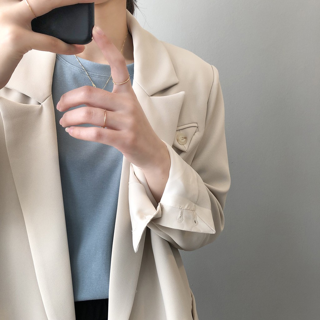 (CAO CẤP+Video) - ÁO KHOÁC BLAZER PASTEL DORY&amp;PONY YASU COAT – Phong Cách 2021 - AK119 (HÀNG CHUẨN HÀN CÔNG TY)) )