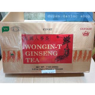 TRÀ SÂM HÒA TAN HÀN QUỐC #KLT 200g ( 10h x10 gói x 2g)# HSD 36 tháng # xuất xứ  Việt Nam # sâm nhập từ Hàn Quốc