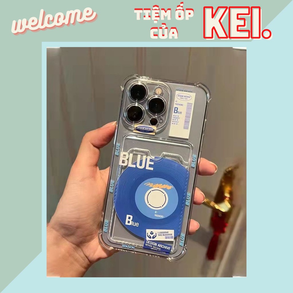 Ốp lưng ví trong có ngăn đưng thẻ, ảnh in hình CD Blue cho nhiều dòng máy của iphone/samsung/oppo/vivo/xiaomi