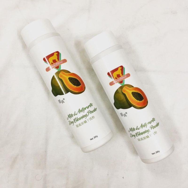 (Hàng mới) phấn tắm khô hương đu đủ Magic cho chó mèo 200g