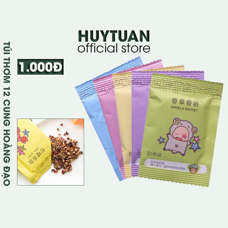 Túi thơm để tủ quần áo mini 12 cung hoàng đạo (CHD12)