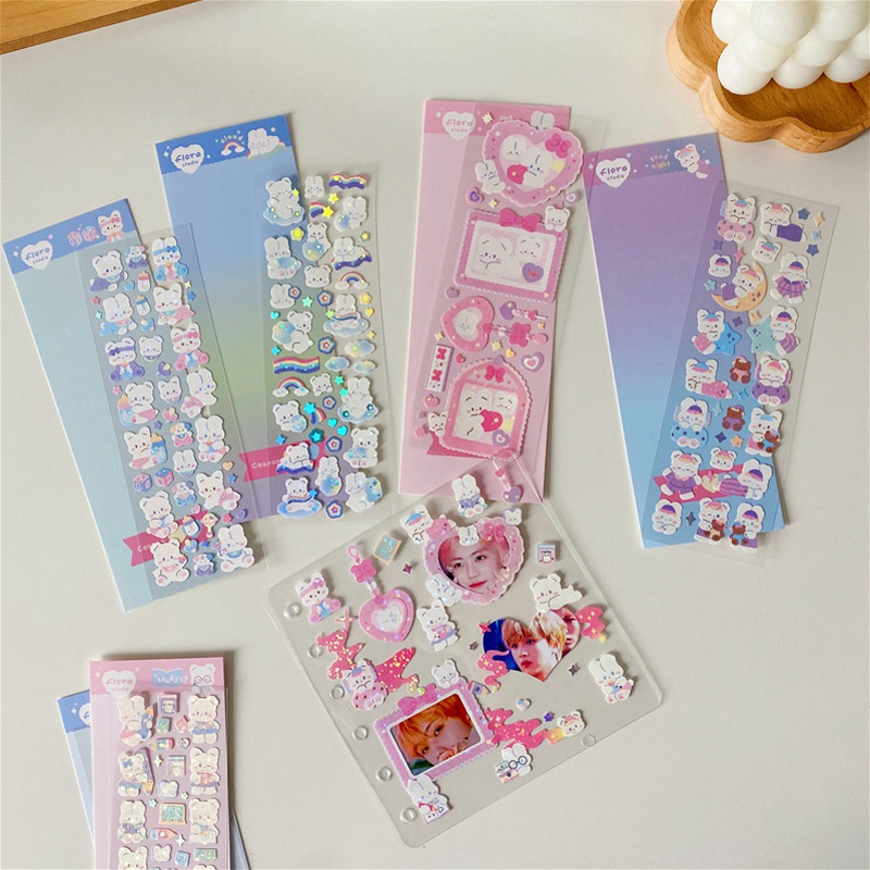 Sticker Dán Trang Trí Sổ Tay DIY Hình Hoạt Hình Đa Năng Dành Cho Học Sinh