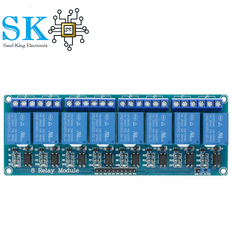 Mô đun rơ le 5V 1 2 4 8 kênh đầu ra 1 2 4 8 dành cho ARDUINO