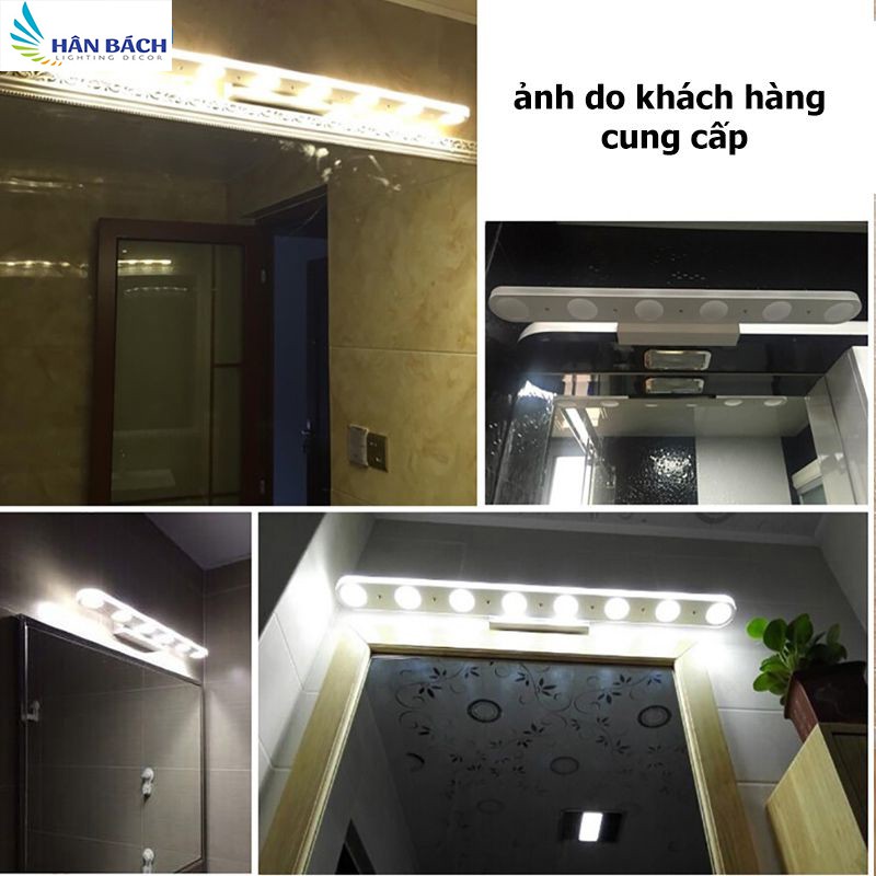 Đèn Led Chiếu Gương Soi Gương Trang Trí Trong Nhà Led 3 Chế Độ Màu