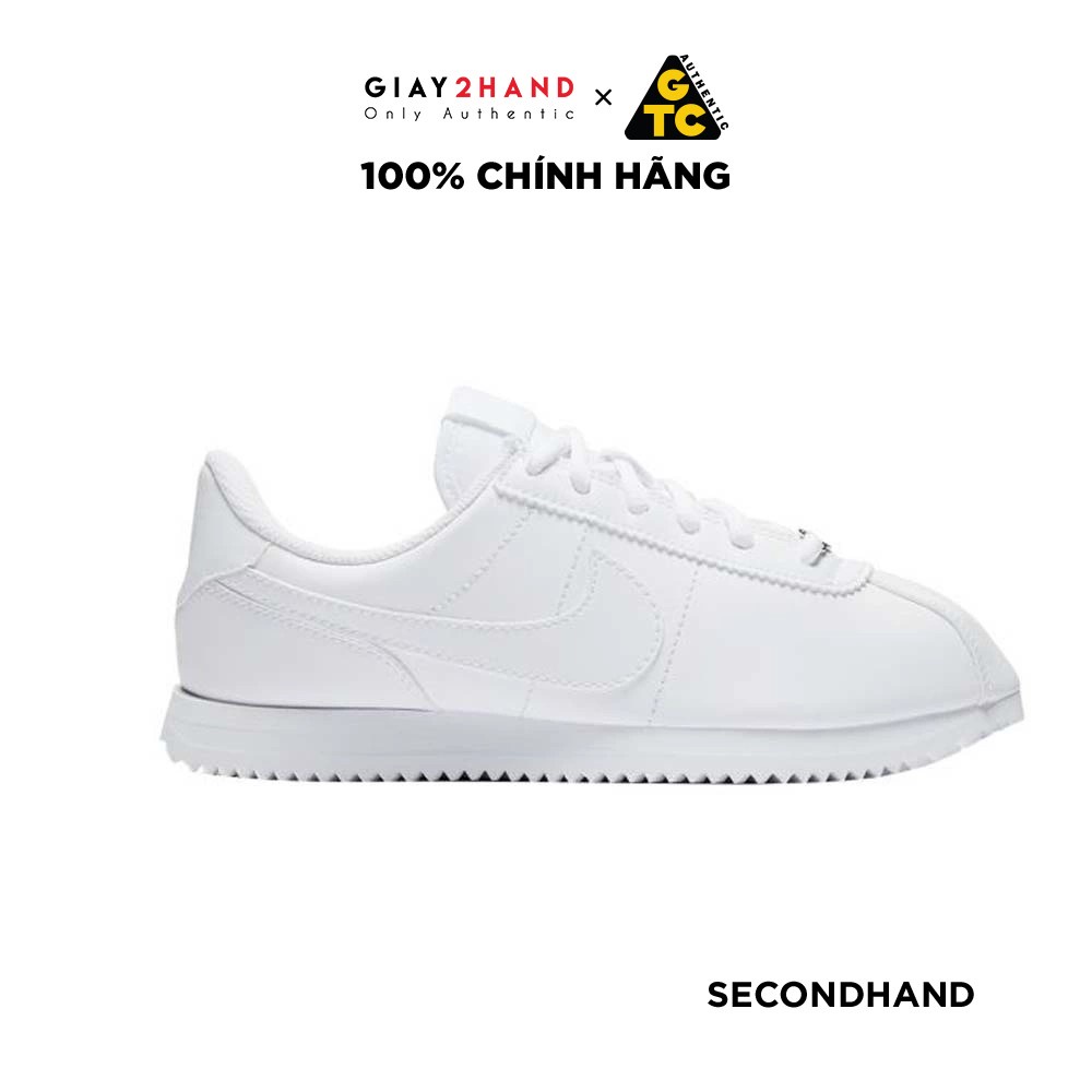 Giày Thể Thao NIKE CORTEZ ALL WHITE 807471-102 CŨ CHÍNH HÃNG