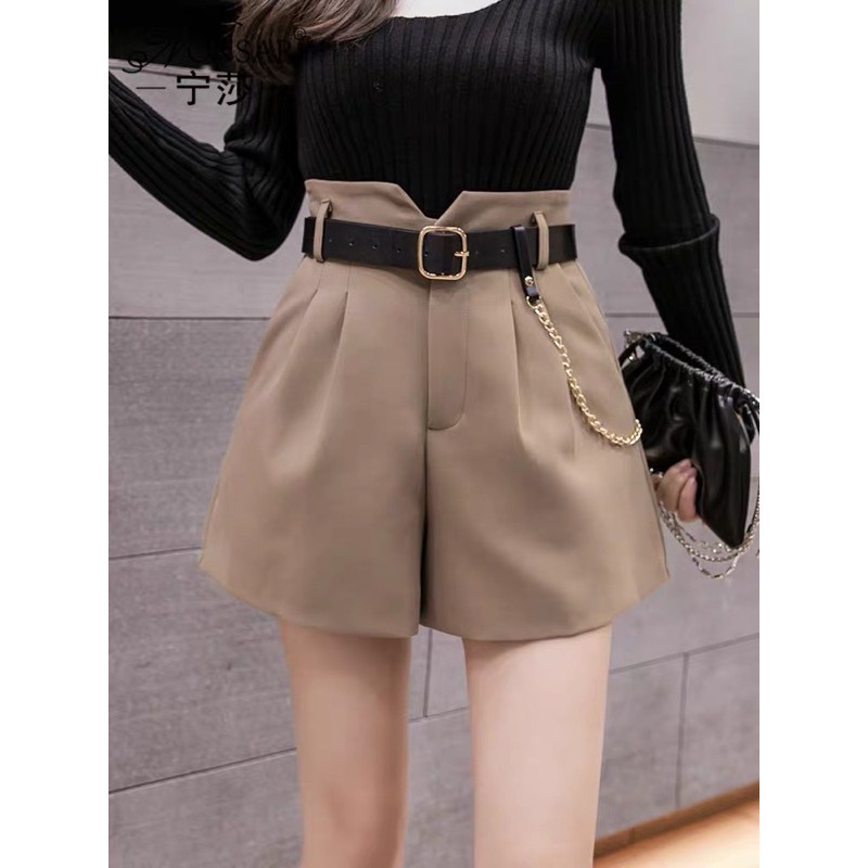 Quần Short Nữ Cạp Cao Chữ V Tôn Dáng Không Kèm Đai Tep Fashion - QSH003