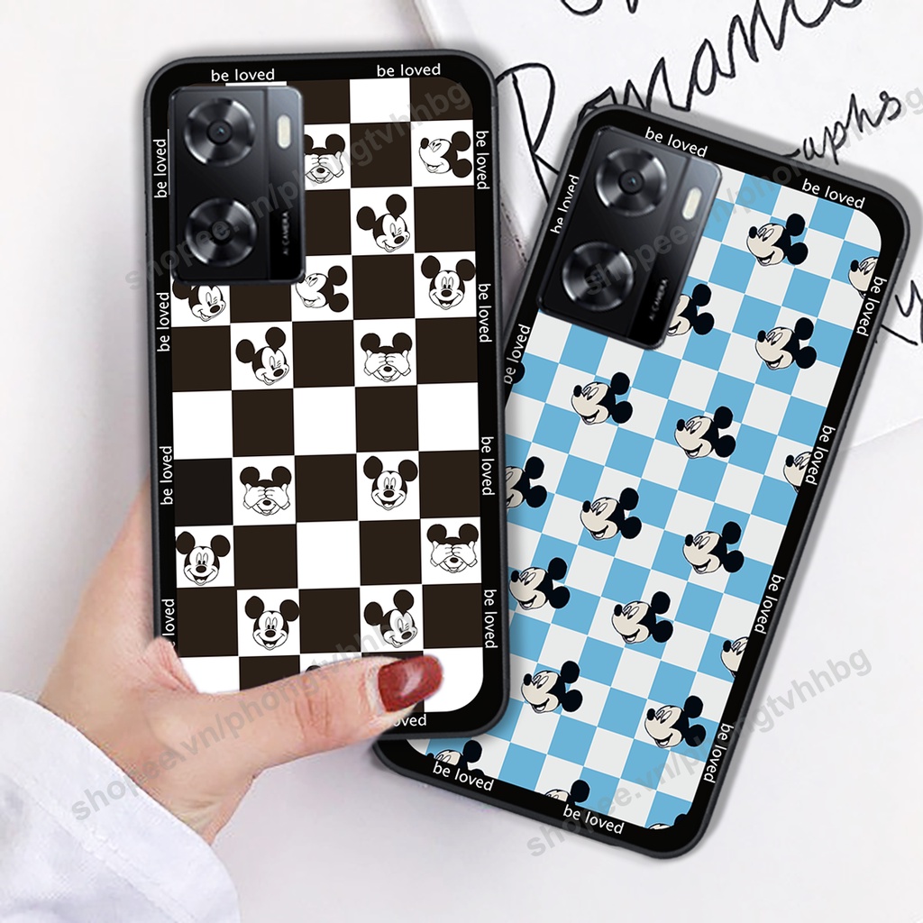 ỐP lưng Oppo A57 54 - Oppo A57 2022 trái tim caro mẫu đẹp, mẫu chuột caro chất